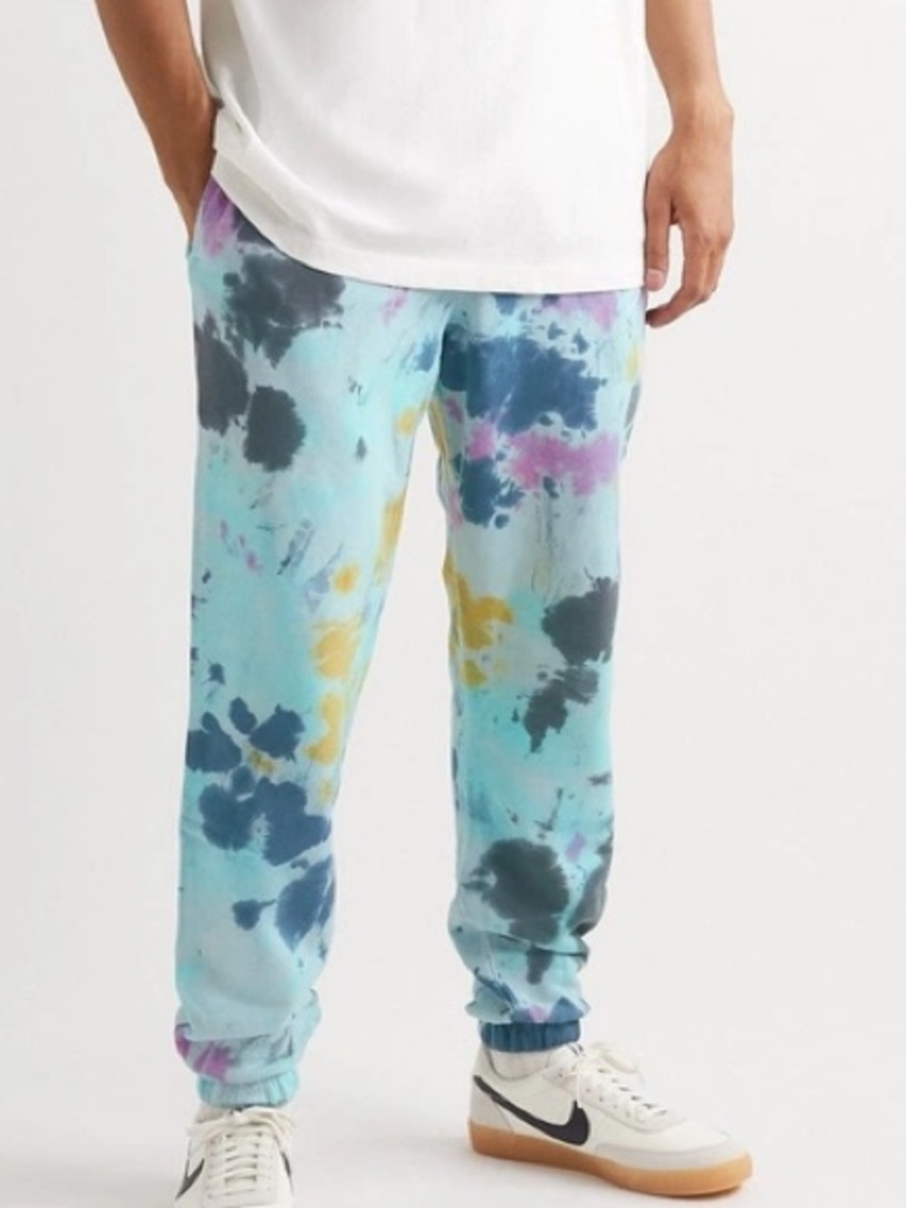 Nike Sportswear Tie Dye Sweatpants Men's Size Large Blue Pink Yellow